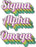 Sigma Alpha Omega Greek Stacked Sticker