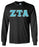 Zeta Tau Alpha Long Sleeve Greek Lettered Tee