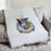Zeta Psi Color Crest Afghan Blanket Throw