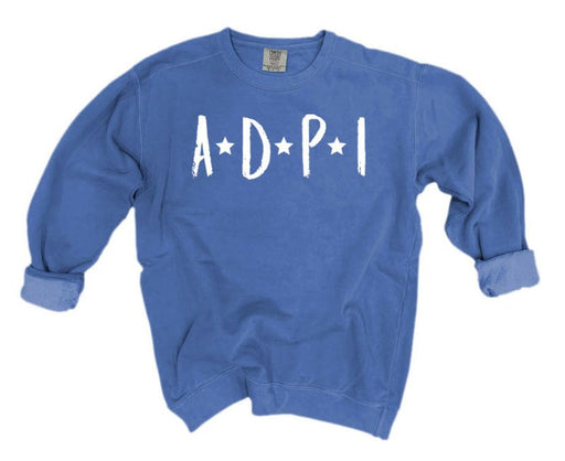 Alpha Delta Pi Comfort Colors Starry Nickname Sorority Sweatshirt