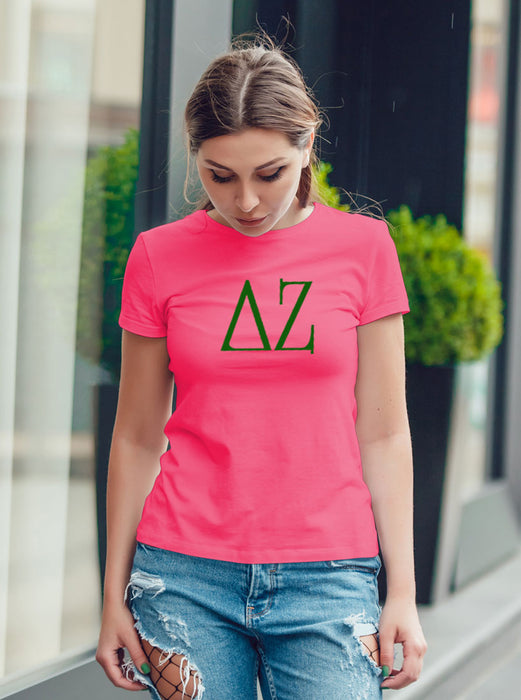 Delta Zeta University Letter T-Shirt