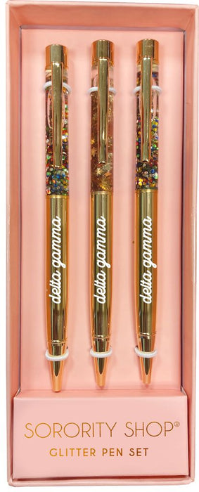 Delta Gamma Glitter Pens (Set of 3)