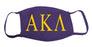 Alpha Kappa Lambda Face Mask With Big Greek Letters