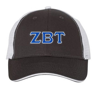Zeta Beta Tau Greek Trucker Cap