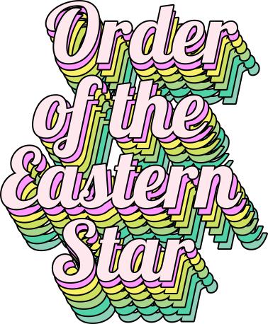 Order Of The Eastern Star Greek Stacked Sticker