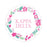 Kappa Delta Floral Wreath Sticker