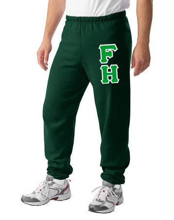 Farmhouse Sweatpants with Sewn-On Letters