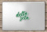 Delta Zeta Script Sticker