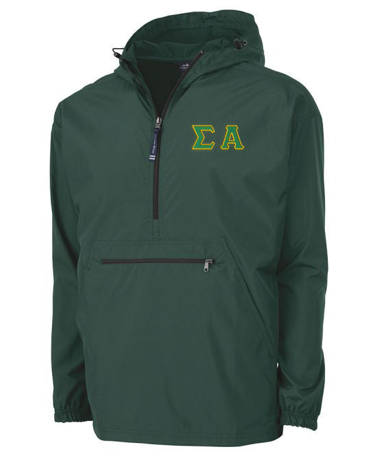 Sigma Alpha Embroidered Pack and Go Pullover