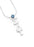 Sigma Delta Tau Sterling Silver Lavaliere Pendant with Swarovski Crystal