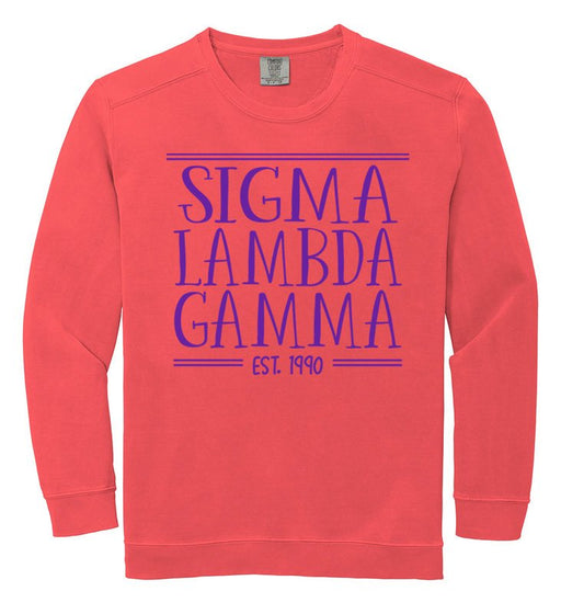 Sigma Lambda Gamma Comfort Colors Custom Sorority Sweatshirt