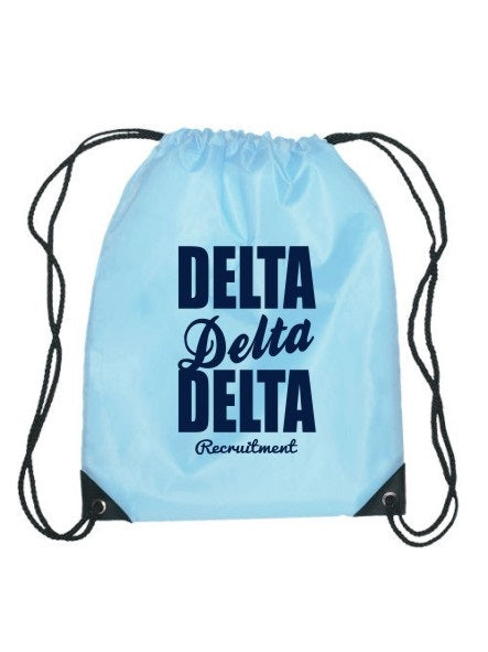 Delta Delta Delta Cursive Impact Sports Bag