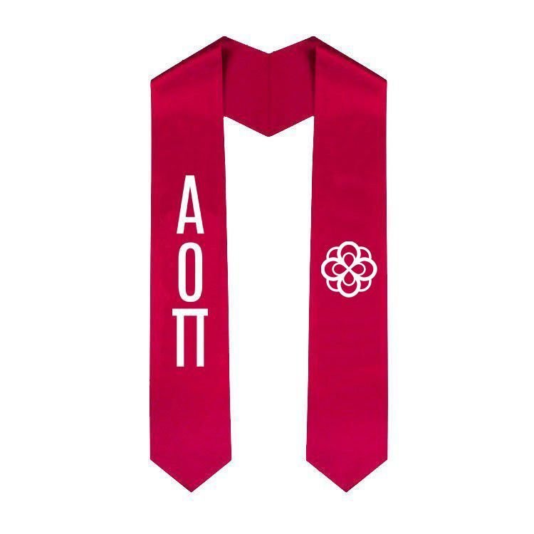 Alpha Omicron Pi Simple Sash Stole Alpha Omicron Pi Simple Sash Stole