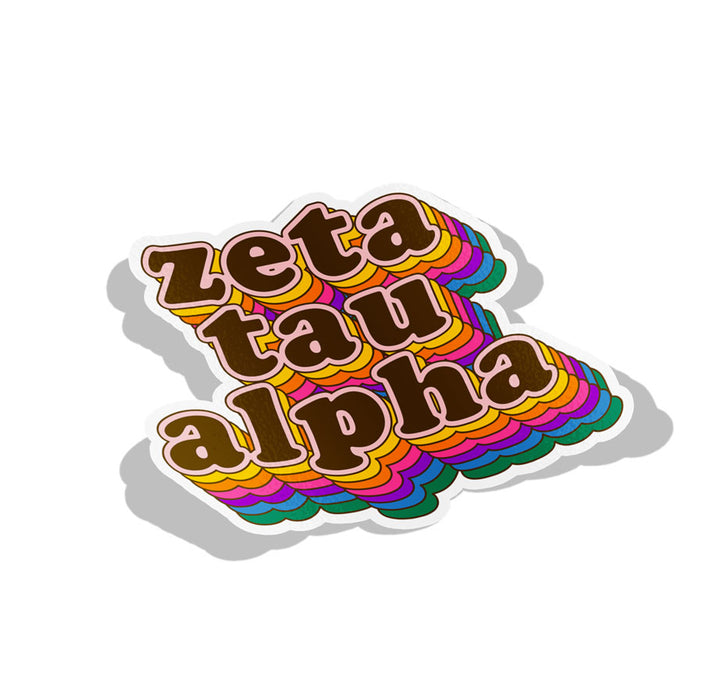 Zeta Tau Alpha Retro Sorority Decal
