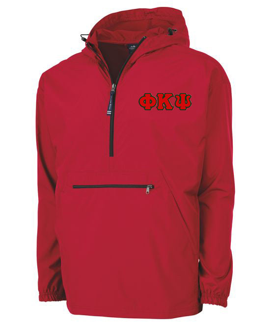 Phi Kappa Psi Embroidered Pack and Go Pullover