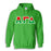 Alpha Gamma Delta Two Toned Lettered Hooded Sweatshirt