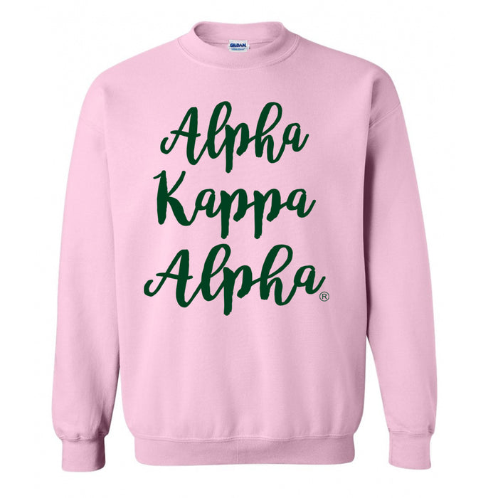 Alpha Kappa Alpha Superscript Crewneck Sweatshirt
