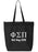 Phi Sigma Pi Roman Letters Event Tote Bag