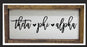 Theta Phi Alpha Script Wooden Sign