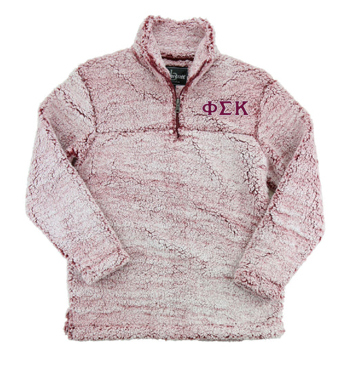 Phi Sigma Kappa Embroidered Sherpa Quarter Zip Pullover