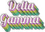 Delta Gamma Greek Stacked Sticker
