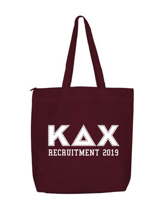 Kappa Delta Chi Collegiate Letters Event Tote Bag