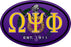 Omega Psi Phi Color Oval Decal