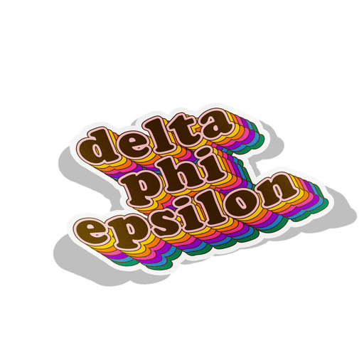 Delta Phi Epsilon Retro Sorority Decal