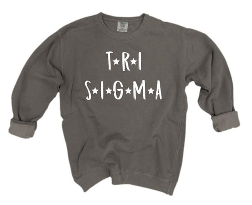 Sigma Sigma Sigma Comfort Colors Starry Nickname Sorority Sweatshirt
