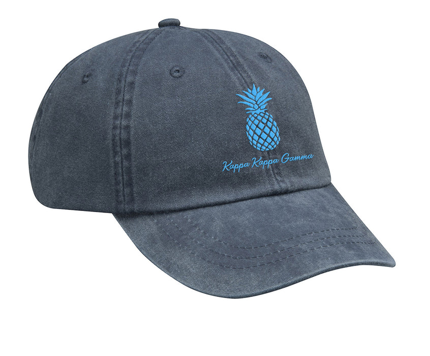 Kappa Kappa Gamma Pineapple Embroidered Hat