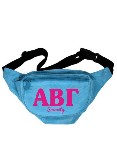 Sorority Letters Layered Fanny Pack