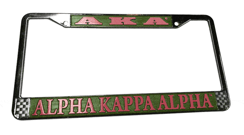 Alpha Kappa Alpha License Plate Frame