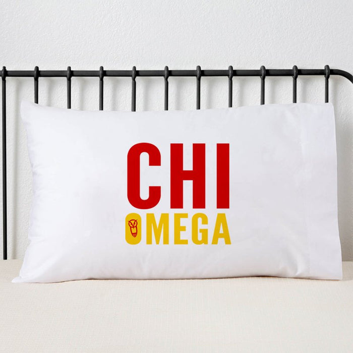 Chi Omega Sorority Pillowcase
