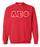 Alpha Sigma Phi Classic Colors Sewn-On Letter Crewneck