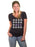 Phi Sigma Sigma Daisy Grid Deep V-Neck Shirt