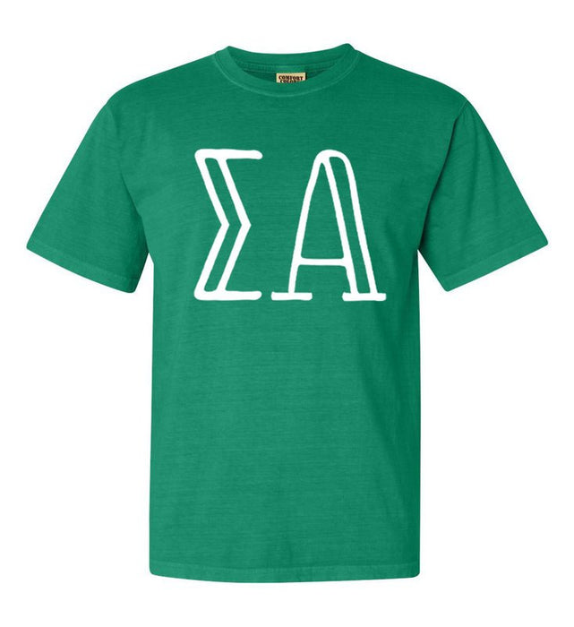 Sigma Alpha Comfort Colors Greek Letter Sorority T-Shirt