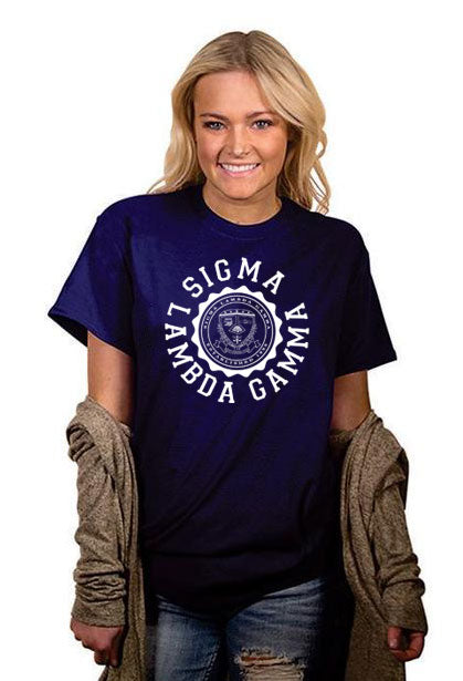 Sigma Lambda Gamma Crest Crewneck T-Shirt