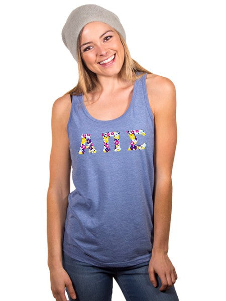 Alpha Pi Sigma Unisex Tank Top with Sewn-On Letters