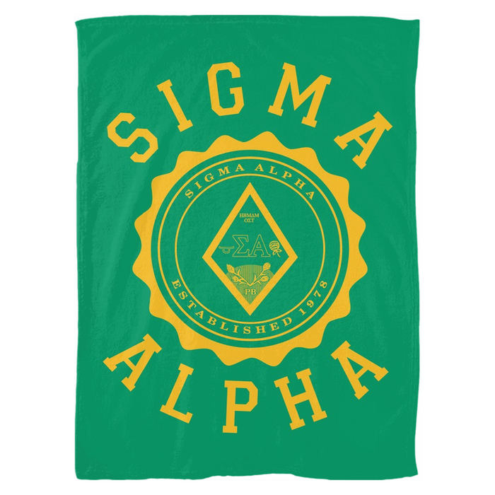 Sigma Alpha Seal Fleece Blankets Sigma Alpha Seal Fleece Blankets