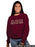 Alpha Omicron Pi Classic Colors Sewn-On Letter Crewneck