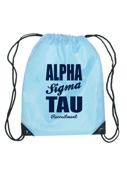 Alpha Sigma Tau Cursive Impact Sports Bag