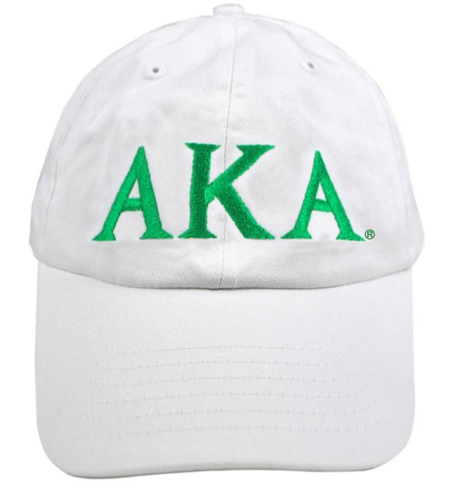 Alpha Kappa Alpha Greek Letter Embroidered Hat