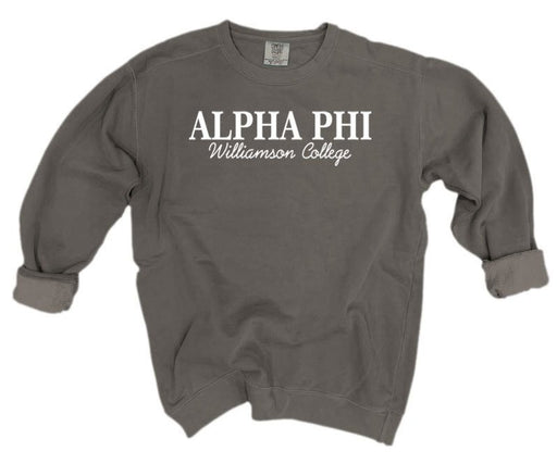 Alpha Phi Comfort Colors Script Sorority Sweatshirt