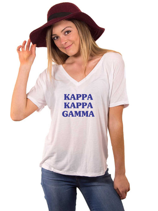Kappa Kappa Gamma Vintage Flowy V-Neck