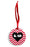 Kappa Alpha Theta Red Chevron Heart Sunburst Ornament