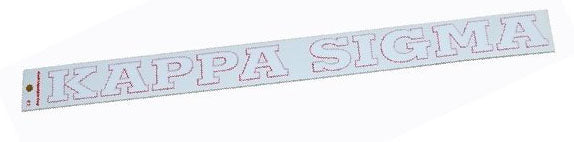 Kappa Sigma Back Of The Window Long Sticker