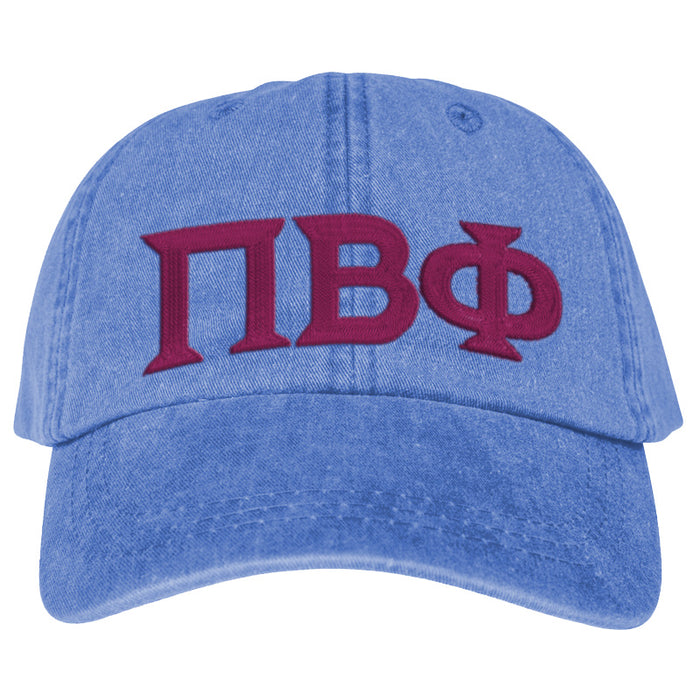 Pi Beta Phi Greek Letter Embroidered Hat