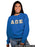 Alpha Omega Epsilon Classic Colors Sewn-On Letter Crewneck