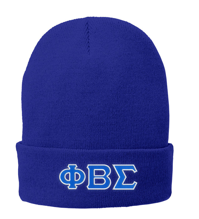 Phi Beta Sigma Lettered Knit Cap