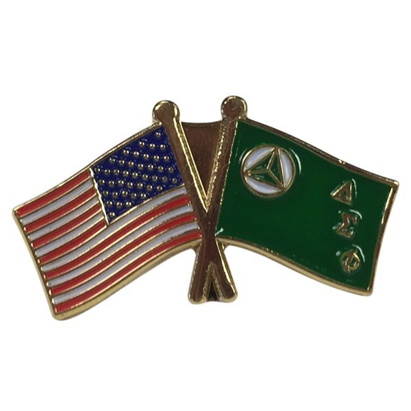 Delta Sigma Phi USA / Fraternity Flag Pin